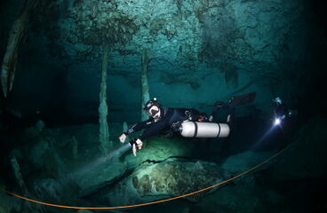 Combo IANTD cavern + intro + cave Julien Garnier scuba diving mexico playa del carmen