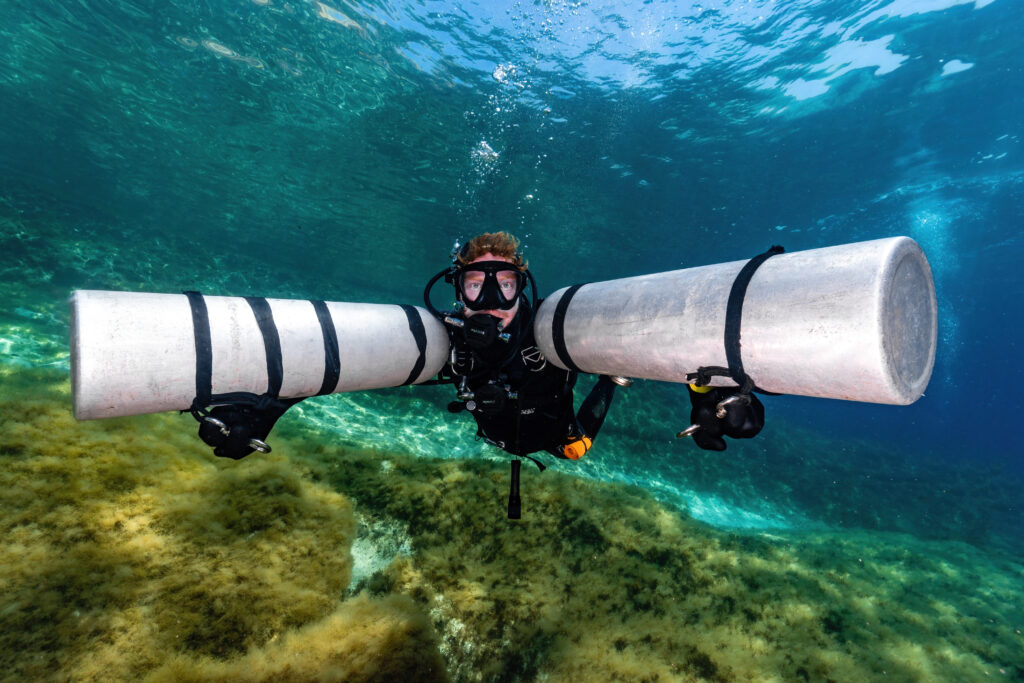 curso iantd sidemount instructor julien garnier scuba diving mexico playa del carmen