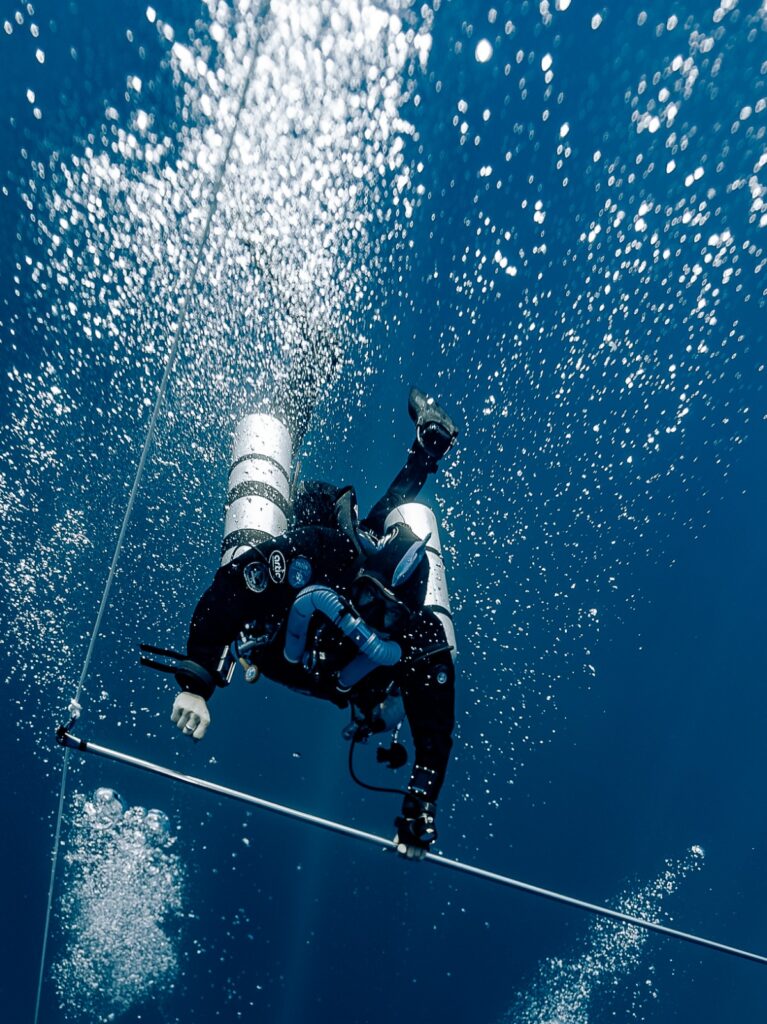 buceo tecnico en mar julien garnier scuba diving mexico playa del carmen