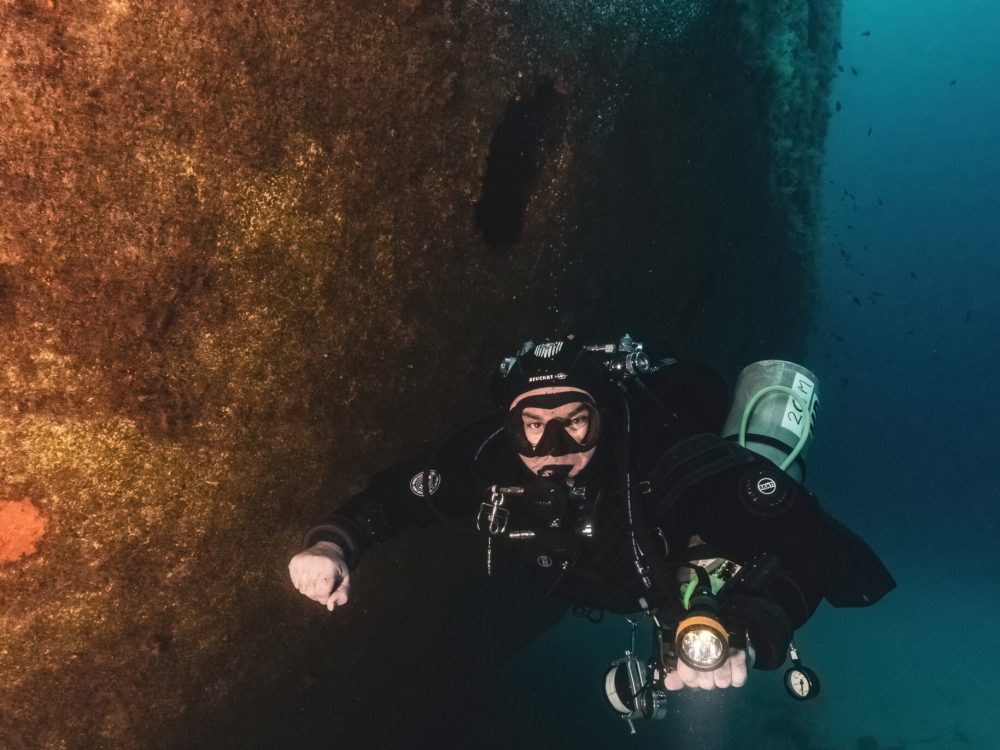 IANTD buceador en pecios julien Garnier Scuba diving Mexico Playa del Carmen